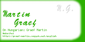 martin graef business card